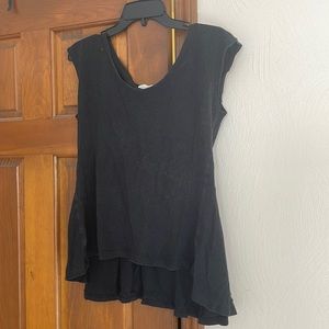 Sweet Skins size large black peplum top
